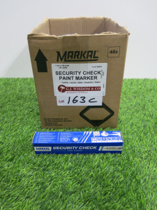 26 x Boxes of Markal Security Check Torque Paint Marker, Colour Yellow.