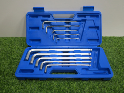 10 Pcs L-Typ Wrench Set, 3mm-17mm. Comes in Plastic Carry Case.