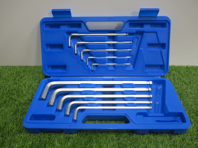 10 Pcs L-Typ Wrench Set, 3mm-17mm. Comes in Plastic Carry Case.