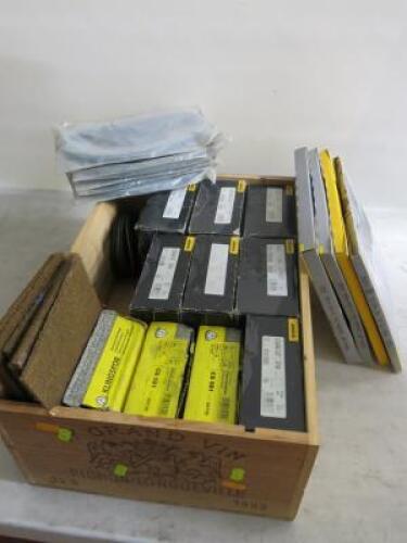 Lot Containing a Quantity of Sand Papers, Sanding Discs and Belts as Viewed. (Box Not Included)
