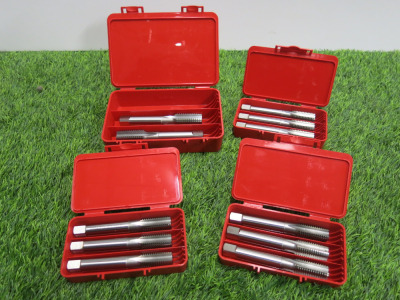4 x New Osborn Hand Tap Sets to Include: 3 x M16 (3 Pcs Per Box) & 1 x M20 (2 Pcs Per Box).