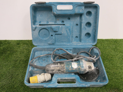 Makita GA4530R Angle Grinder, 110V, in Original Carry Case.