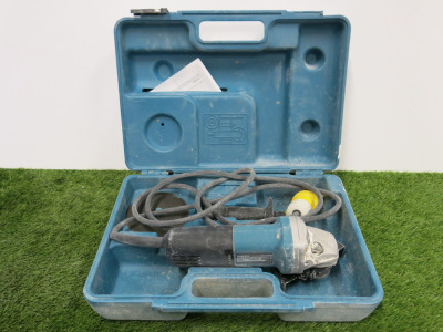 Makita GA4530R Angle Grinder, 110V, in Original Carry Case.