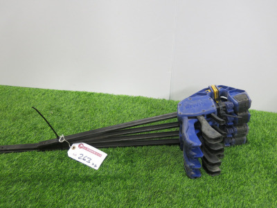 4 x Assorted Size Irwin Quick Grip Clamps to Include: 2 x 600mm & 2 z 750mm.