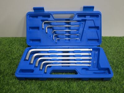 10 Pcs L-Typ Wrench Set, 3mm-17mm. Comes in Plastic Carry Case.
