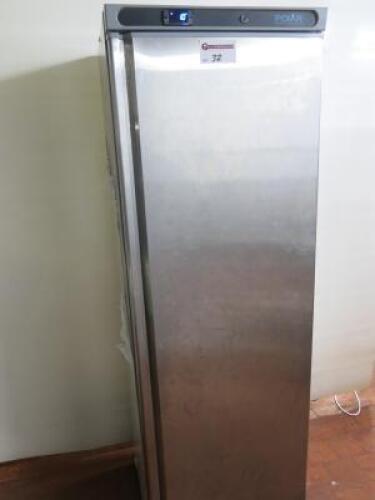 Polar Upright Stainless Steel Single Door Freezer, Model CD083. Size (H) 186cm x (W) 60cm x (D)60cm. Comes with Instruction Manual.