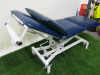 Medi Plinth 3 Section Treatment Couch with Belloost Cushion. - 2