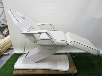 Excel 3 Section Electric 3 Motor Treatment Couch with Hand Control, Model 01551,S/N 002103.