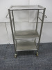 Small 3 Shelf Stainless Steel Trolley. - 2