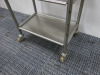 Small 3 Shelf Stainless Steel Trolley. - 3