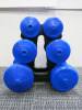 York Fitness - V36 Family Tree Dumbbell Set in Blue on Black Stand.