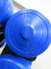 York Fitness - V36 Family Tree Dumbbell Set in Blue on Black Stand. - 5