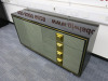 Black, Gold & Grey Wood 4 Drawer, 2 Door Storage Cabinet. Size 80cm x 15cm x 40cm. - 2