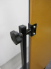 Upright Free Standing Mirror on Black Metal Frame with Wheels. - 5