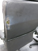 2 x Kinnarps Black Leather Swivel Office Chairs on Wheels. (Condition as Viewed). - 4