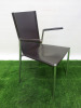 Brown Leather Chair on Metal Frame. - 2