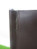Brown Leather Chair on Metal Frame. - 4