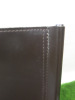 Brown Leather Chair on Metal Frame. - 5