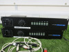 Assorted Lot of IT to Include: 3 x Future Projections SSTM7-12W Monitor Amps, 1 x Doremi AUD-D2A Digital to Analog Audio Converter & 1 x WyreStorm 4:2 HDMI 4K Matrix Switcher. - 2