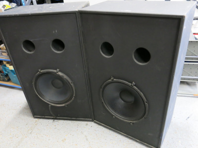 2 x Professional Grade Passive Subwoofer Cinema Speakers. Speaker Dia 17", Overall Size H120cm x W74cm x D44cm.