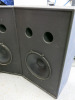 2 x Professional Grade Passive Subwoofer Cinema Speakers. Speaker Dia 17", Overall Size H120cm x W74cm x D44cm. - 2