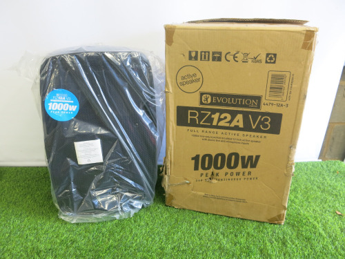 Boxed/New Evolution 1000w Active Speaker, Model RZ12A V3.