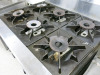 Blue Seal Cobra Natural Gas Range 6 Burner, with Open Base, on Wheels. Size H109 x W90cm x D80cm. - 6