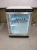 Tefcold Single Door "Marshfield Farm Dairy Ice Cream" Branded Display Freezer, Model UF200G. Size H85cm x W60cm x D58cm.