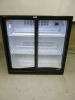 Klima Sliding Door Under-Counter Back Bar Chiller. Size H88cm x W88cm x D50cm.