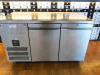 Williams Jade 3 Door Stainless Steel Counter Fridge, Model HJC3SA, S/N 835419. Size H85 x W188 x D72cm. NOTE: compressor doesn't appear to start. - 5