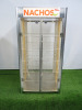 2 Door Upright Display Nacho Warmer, Model WARMER NAEON-CUK. Size H92cm x W46cm x D46cm.
