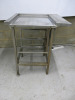 Stainless Steel Commercial Pass Through Dishwasher Side Table. Size H90cm x W75cm x D70cm.