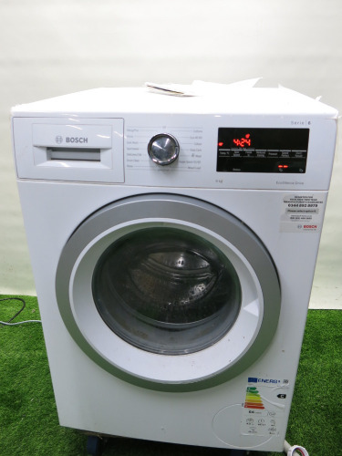 Bosch Series 6 Eco Silence Dry 9kg Washing Machine, Model WAU28T64GB, with Manual.