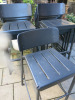 8 x Emu Outdoor Black Metal High Stools. - 2