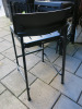 7 x Emu Outdoor Black Metal High Stools. - 4