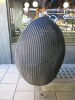 Black Rattan Outdoor Hanging Egg Chair. Size H120 x W85cm. - 3