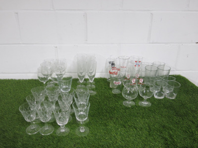 44 x Assorted Pieces of Glassware to Include: Wine Glasses, Beer Glasses, Brandy Glasses & Tumblers As Viewed/Pictured.