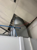 Todd Engineering Spartan 2000 Series Gas Spray Booth, Size 7.5 x 4.0M. 3 Bi-Fold Front Entrance with Shutter Door Side Access. Hours Run 5711, Last Serviced 25/11/25. Comes with 43" Hisense TV. NOTE: Buyer will be required to supply RAMS for dismantling & - 7