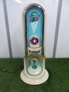 Fwip Self Serve Ice Cream Machine, Model Portobello. NOTE: unable to open dispensing drawer for spares or repair.