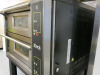 Moretti Forni iDeck Twin Deck Electric Pizza Oven, Model ID72/72D, S/N231359-1, YOM 2016, 3 Phase, Size H167 x W100 x D110cm. Comes on Mobile Metal Stand with Oven Brush, Pizza Peel & Stand. - 8