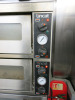 Lincat Twin Deck Electric Pizza Oven, Model A001, S/N 30273580. Size H65 x W96 x D82cm. Comes with Metal Stand. Size H90 x W95 x D80cm & 3 x Pizza Peel. - 2