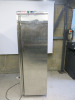 Blizzard Stainless Steel Upright Single Door Freezer, Model LS40, S/N D2128B203WF40S239. Size H185 x W60 x D63cm.