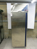 Dalmec Stainless Steel Single Door Upright Freezer, Model PPCC060DB, YOM 2022. Size H210 x W73 x D71cm. NOTE: damage to housing as viewed/pictured.
