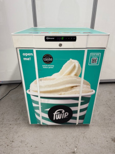 Gram Undercounter Freezer, Model F210 LG3W. Size H80 x W60 x D64cm.