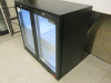 Blizzard 2 Glass Door Back Bar Chiller, Model BZ-LOWBAR2. Size H84 x W90 x D50cm. NOTE: missing handles. - 3