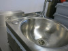 Mechline Basix Wall Hung Stainless Steel Knee Operated Hand Wash Basin. Size W30 x D32cm. - 4