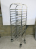 Vogue 20 Shelf GN Container Mobile Food Pan Trolley, Size H173 x W39 x D56cm. - 2