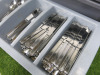 385 x Pieces of Assorted Cutlery to Include: 215 x Forks, 150 x Knives & 20 Spoons. Comes with 1 x Cutlery Holder & 3 x Bus Boy Trays. - 3