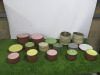 134 x Assorted Coloured Utopia & Mehan Studio Crockery to Include: 60 x Mahan 16cm Side Plates, 37 x Mahan 23cm Dinner Plates, 23 x Utopia 16cm Side Plate & 14 x Utopia 20cm Bowls.