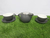86 x Bevande Porcelain Crockery to Include: 11 x Tea Pots, 18 x Tea Cups, 17 x Coffee Cups & 40 x Saucers. - 9